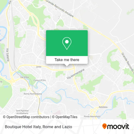 Boutique Hotel Italy map