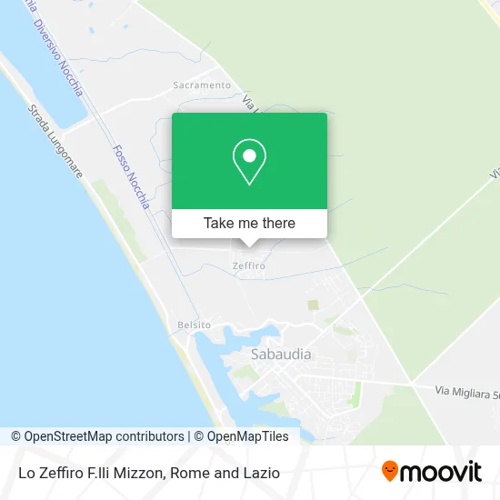 Lo Zeffiro F.lli Mizzon map