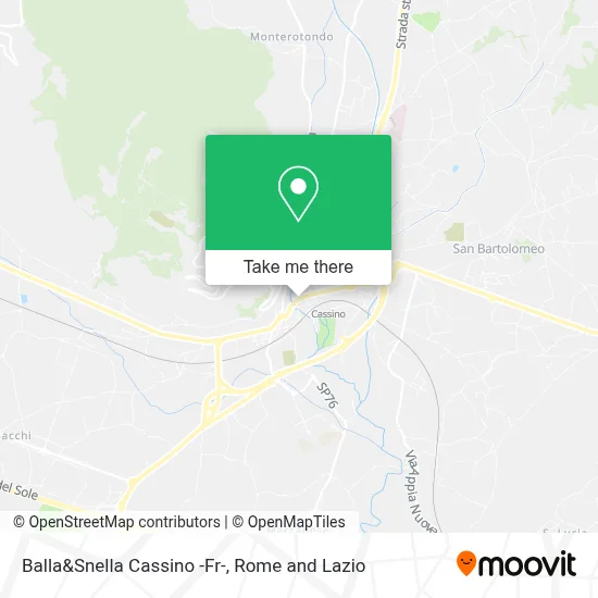Balla&Snella Cassino -Fr- map
