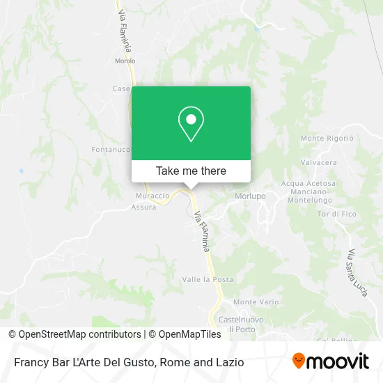 Francy Bar L'Arte Del Gusto map