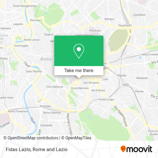 Fidas Lazio map