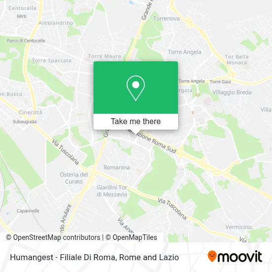 Humangest - Filiale Di Roma map