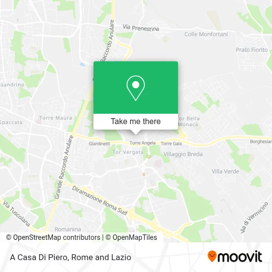 A Casa Di Piero map
