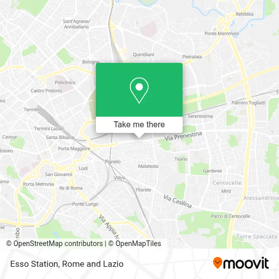 Esso Station map