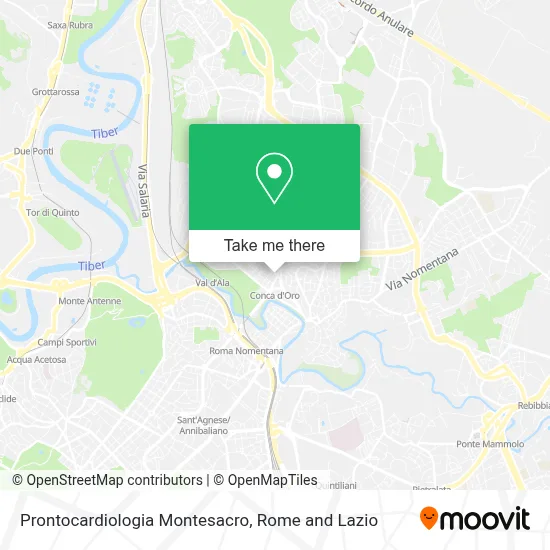 Prontocardiologia Montesacro map