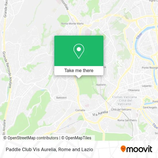 Paddle Club Vis Aurelia map