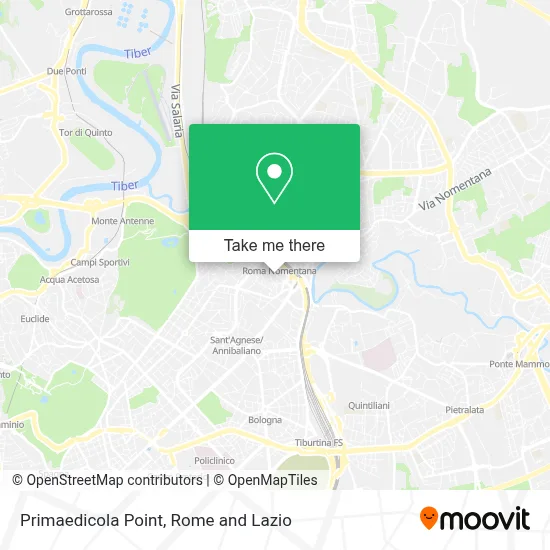 Primaedicola Point map