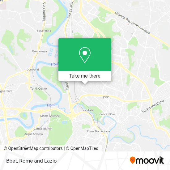 Bbet map