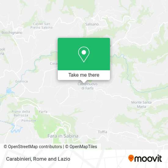 Carabinieri map