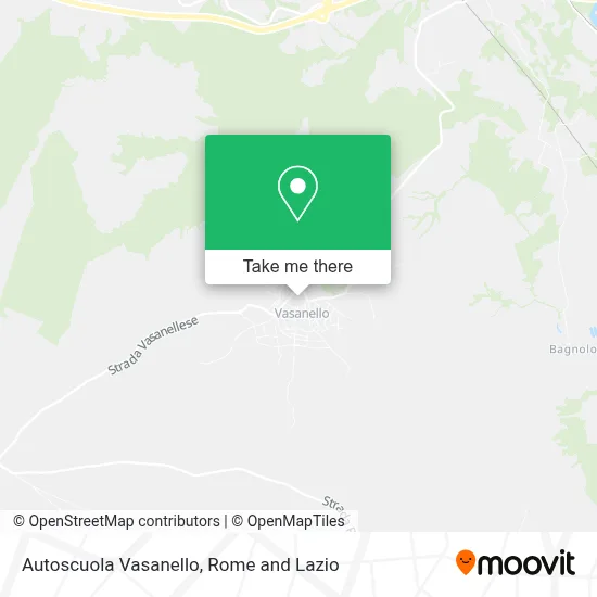 Autoscuola Vasanello map