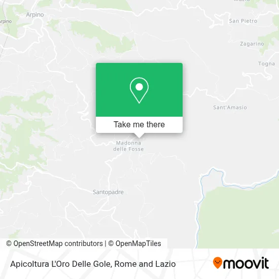 Apicoltura L'Oro Delle Gole map