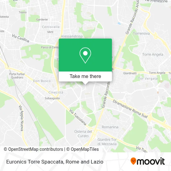 Euronics Torre Spaccata map
