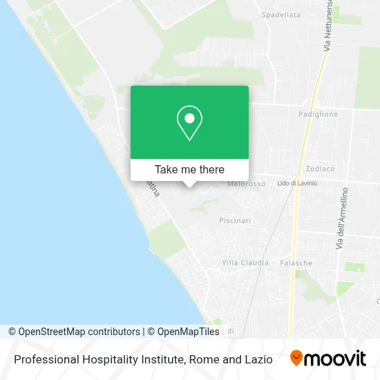 Professional Hospitality Institute map