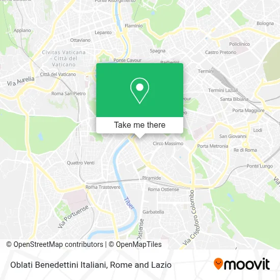 Oblati Benedettini Italiani map