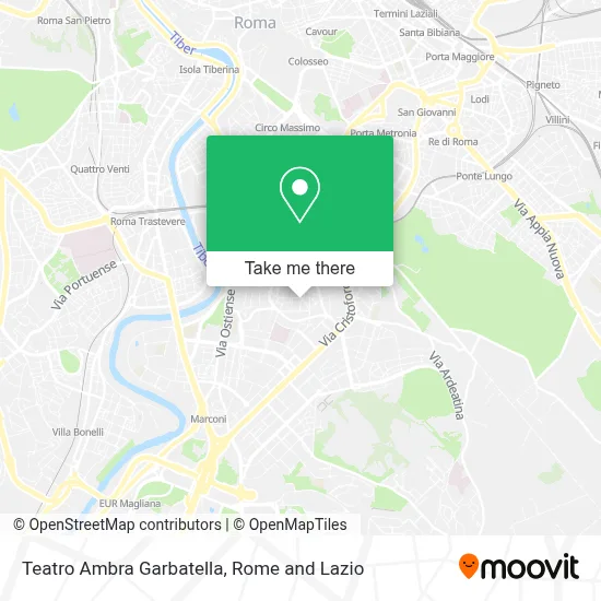 Teatro Ambra Garbatella map