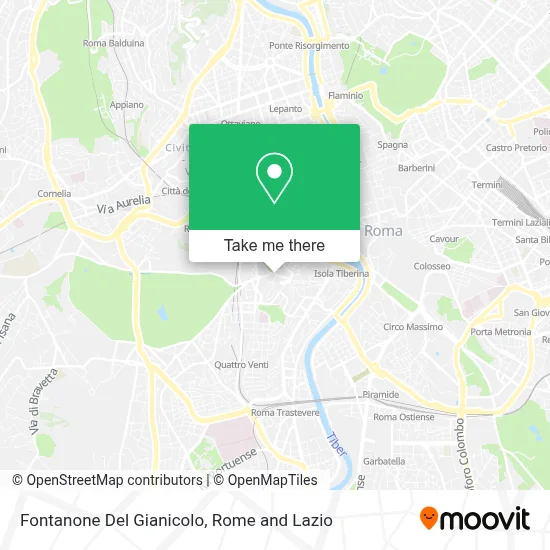 Fontanone Del Gianicolo map