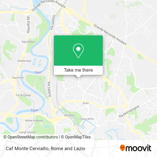 Caf Monte Cervialto map