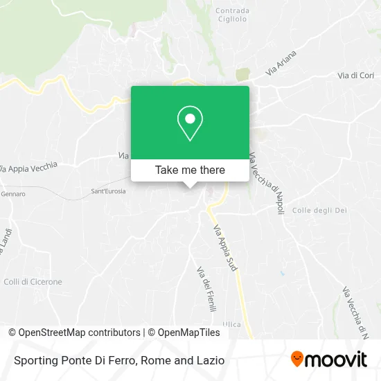 Sporting Ponte Di Ferro map