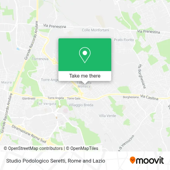 Studio Podologico Seretti map