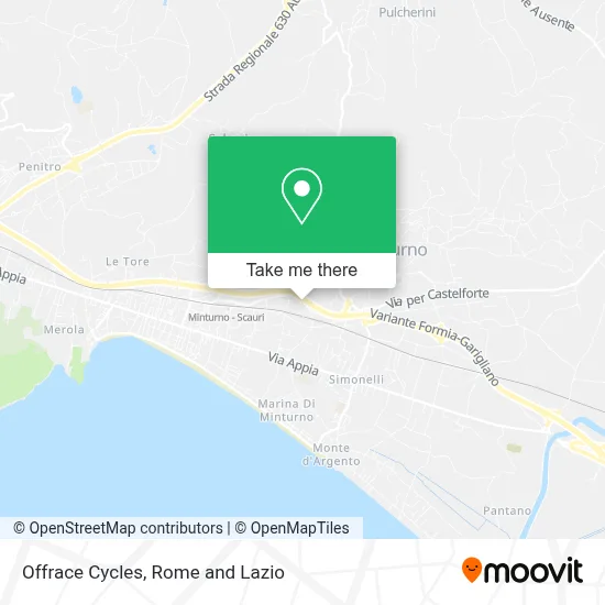 Offrace Cycles map