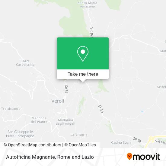 Autofficina Magnante map