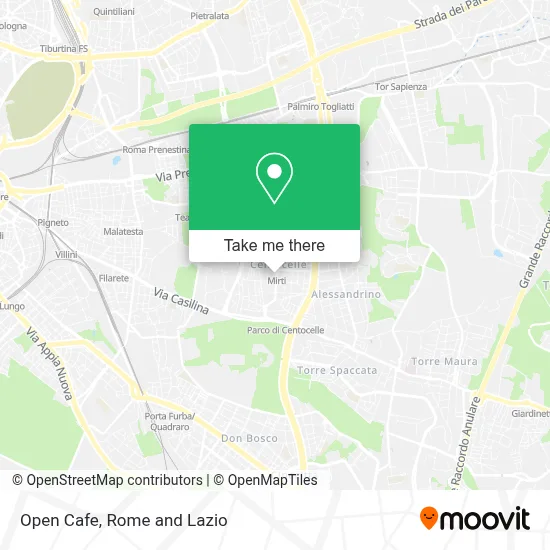 Open Cafe map