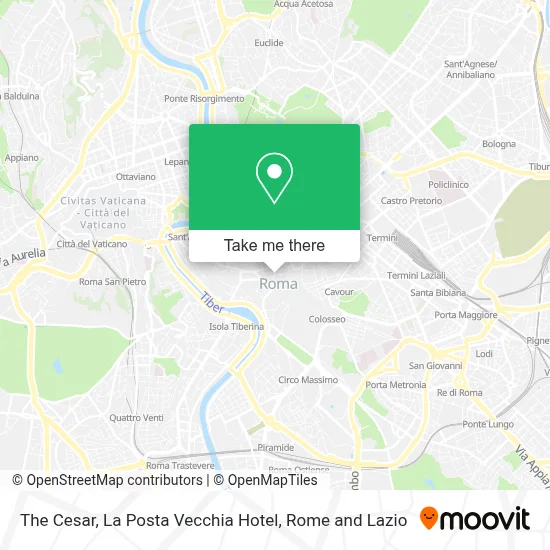 The Cesar,  La Posta Vecchia Hotel map