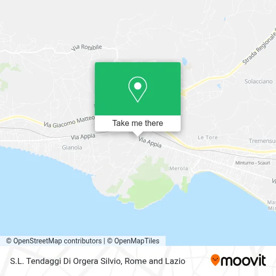 S.L. Tendaggi Di Orgera Silvio map
