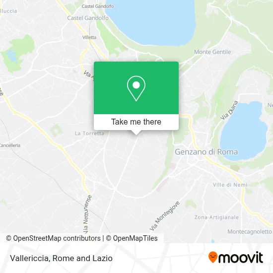 Vallericcia map