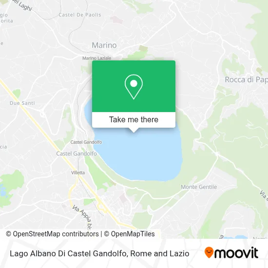 Lago Albano Di Castel Gandolfo map
