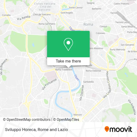 Sviluppo Horeca map