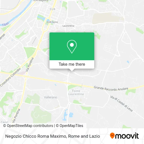Negozio Chicco Roma Maximo map