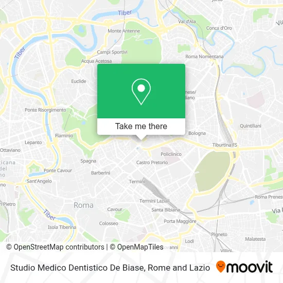 Studio Medico Dentistico De Biase map