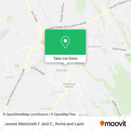 Jewels Menichelli F. And C. map