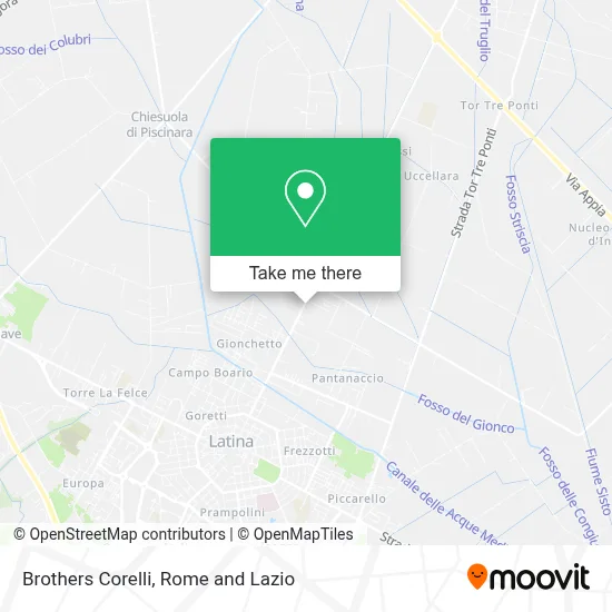 Brothers Corelli map