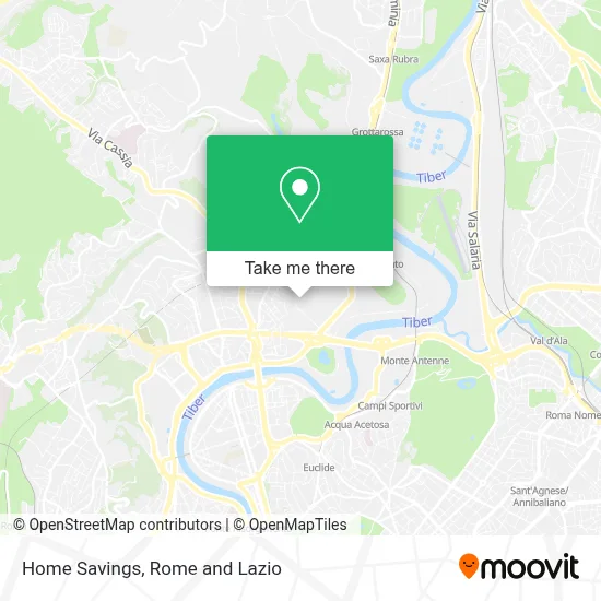 Home Savings map