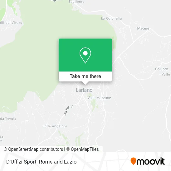 D'Uffizi Sport map