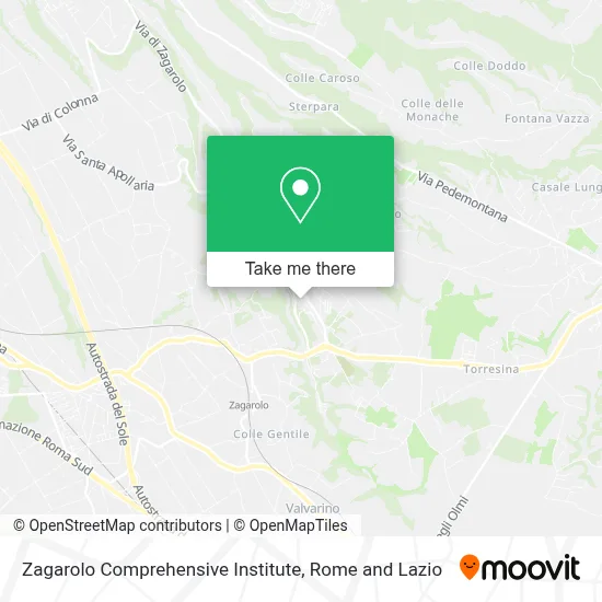 Zagarolo Comprehensive Institute map