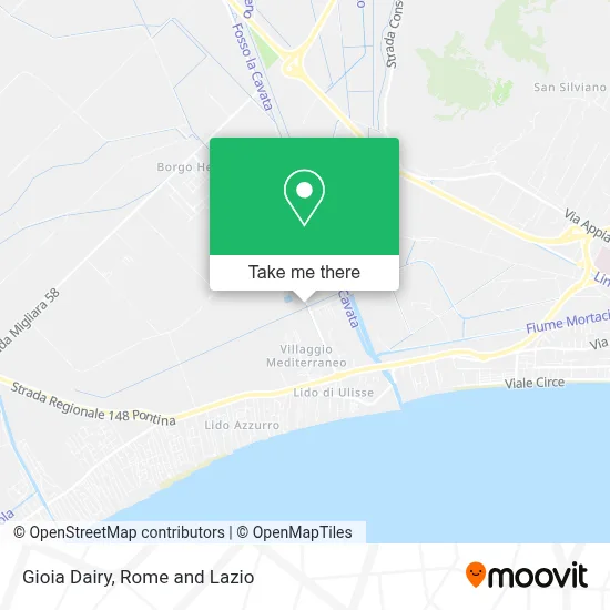 Gioia Dairy map