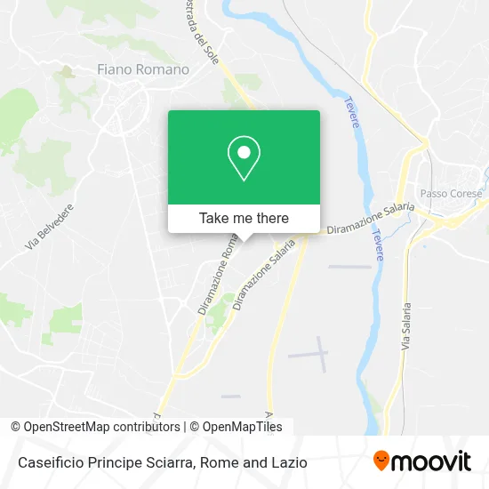 Caseificio Principe Sciarra map