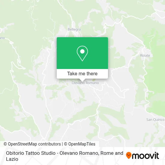 Obitorio Tattoo Studio - Olevano Romano map