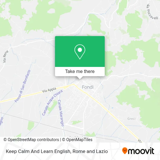 Keep Calm And Learn English map