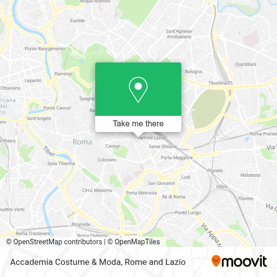 Accademia Costume & Moda map