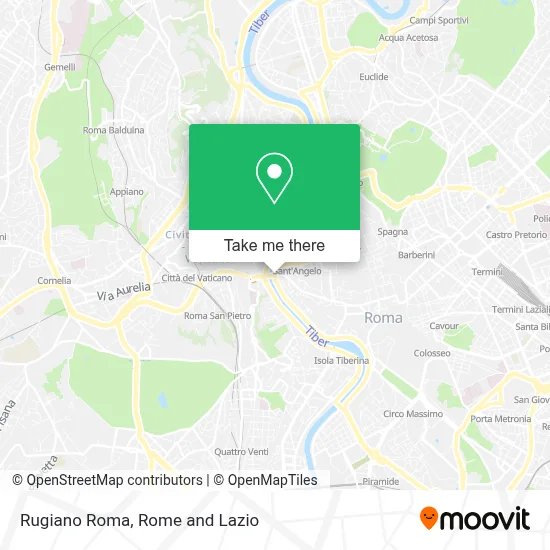 Rugiano Roma map