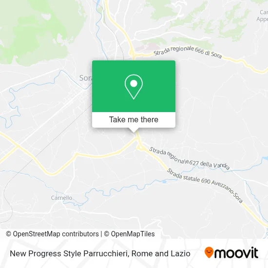 New Progress Style Parrucchieri map