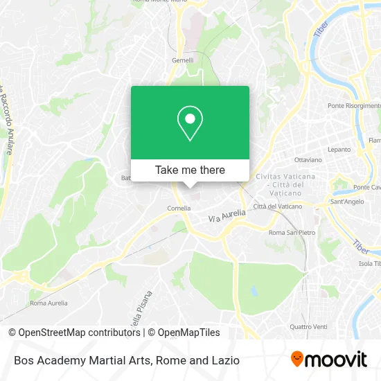 Bos Academy Martial Arts map