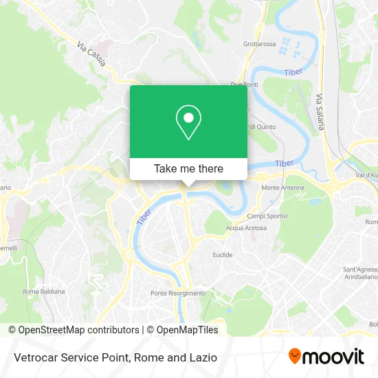 Vetrocar Service Point map