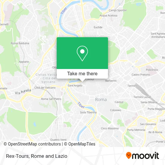 Rex-Tours map