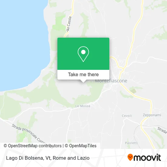 Lago Di Bolsena, Vt map