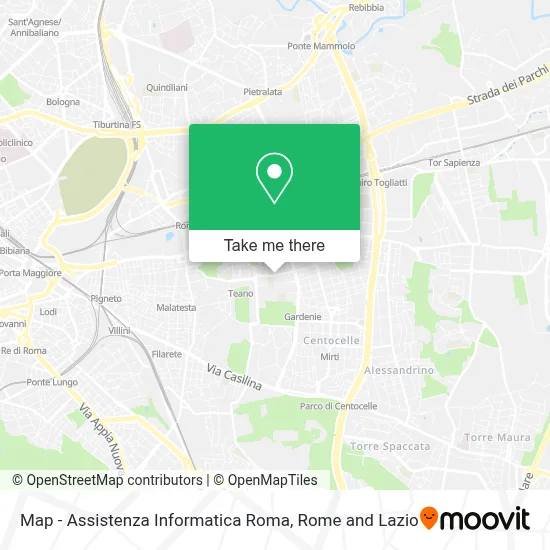 Map - Assistenza Informatica Roma map